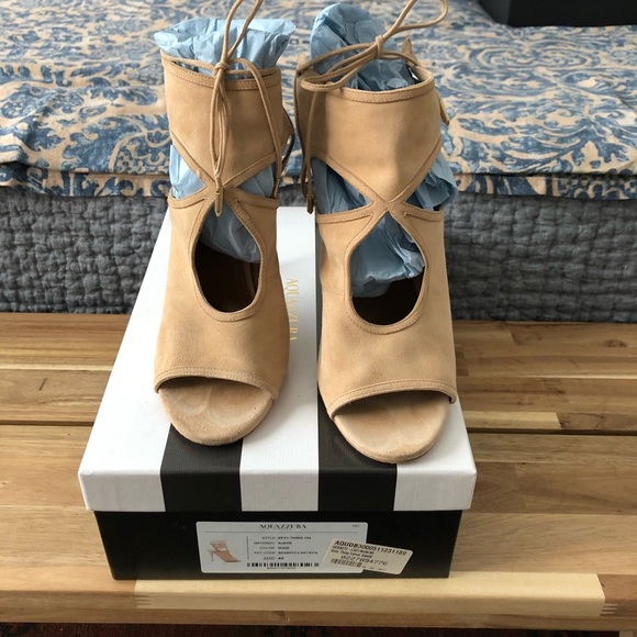 Aquazzura Tan Heels - Picture 1 of 8